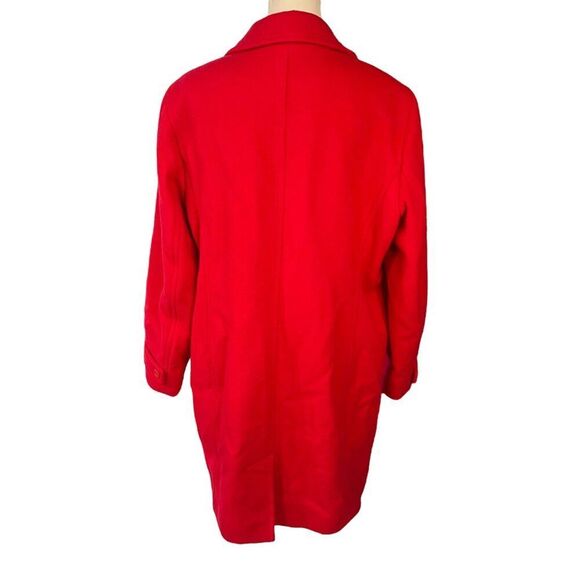 L.L. Bean Women's Bellandi Wool Pea Coat Red Size 18 Regular - Picture 3 of 8
